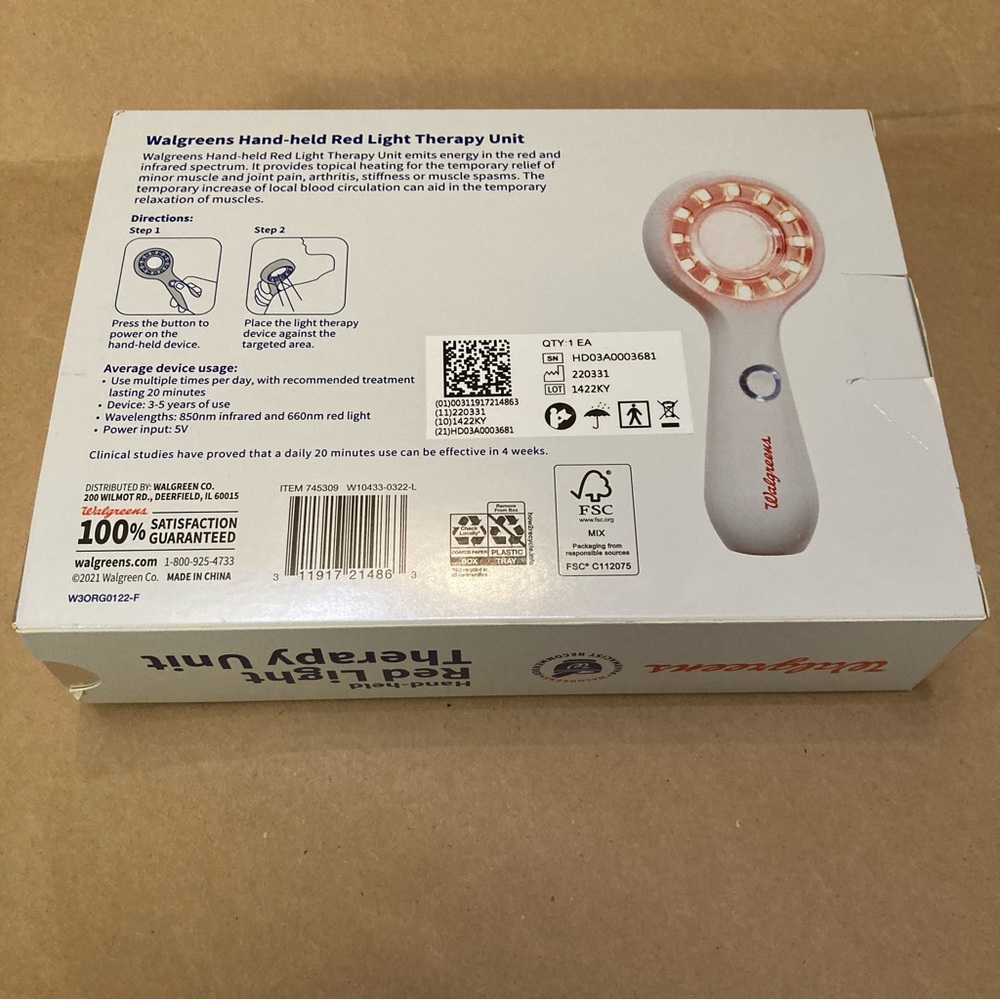 Walgreens Hand-Held Red Light unit - Picture 3 of 3
